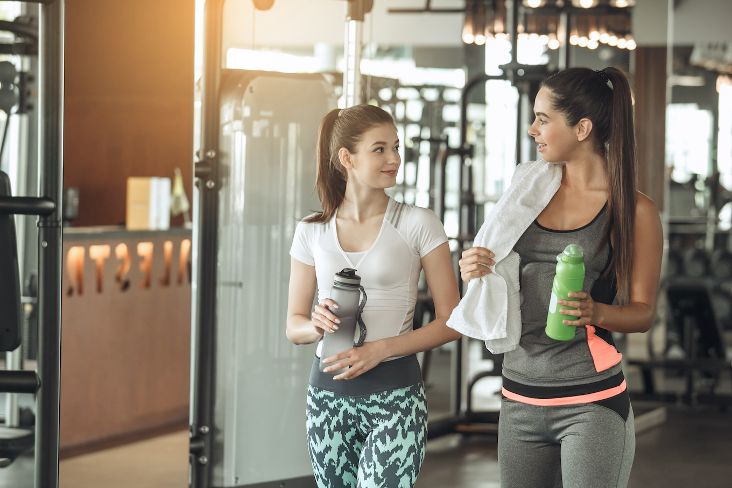 Working out with friends