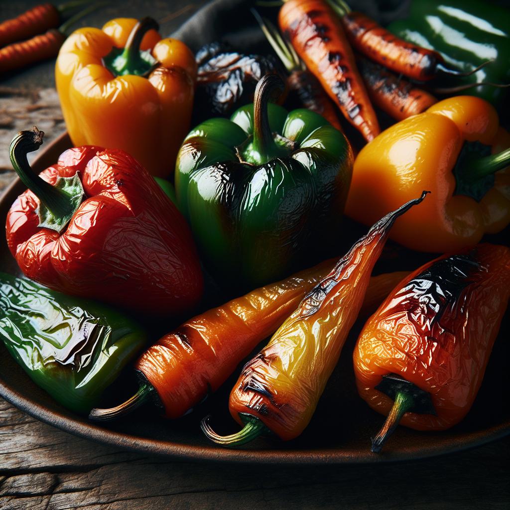 Roasted Bell Peppers and Carrots