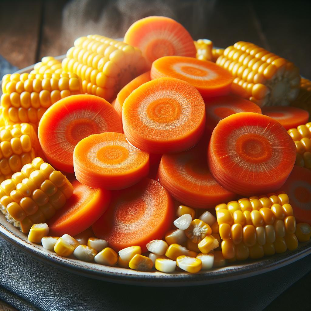 Boiled Carrots and Corn