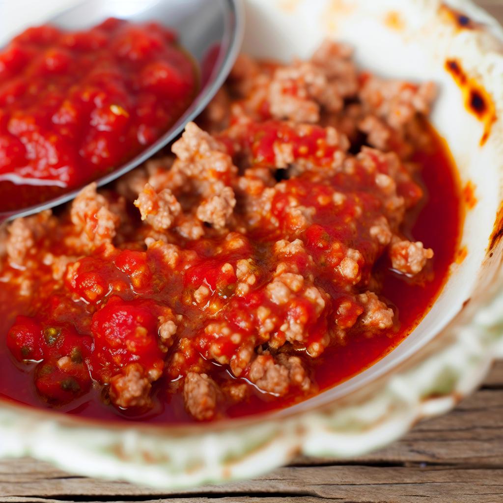 Minced Pork in Marinara Sauce
