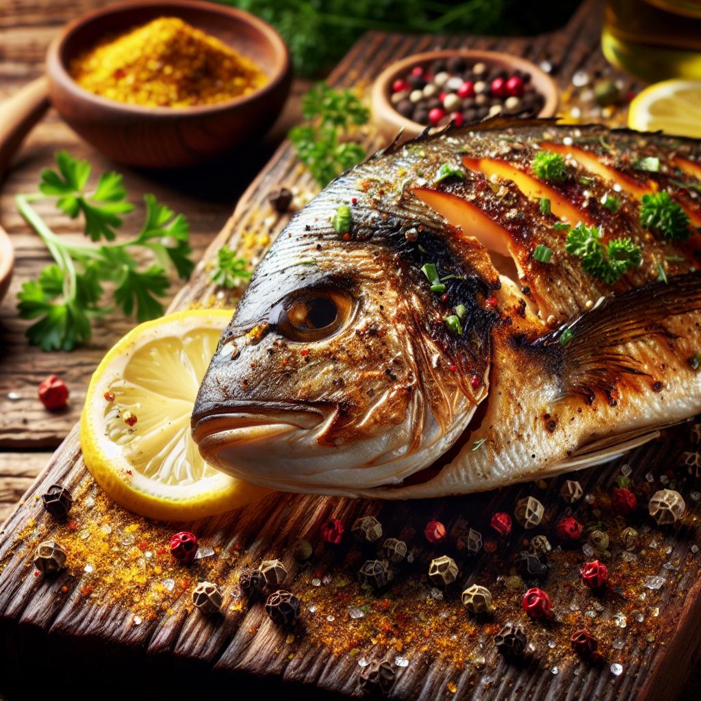 Grilled Fish with Seasoning