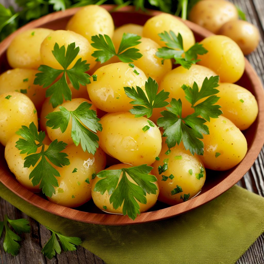 Boiled Baby Potatoes with Parsley